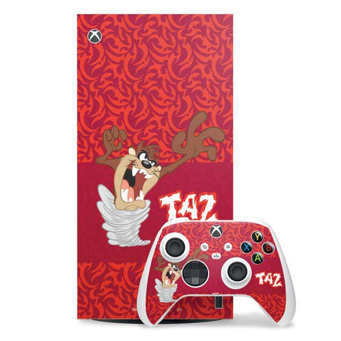 Looney Tunes Tasmanian Devil Swirl Xbox Series X Skins